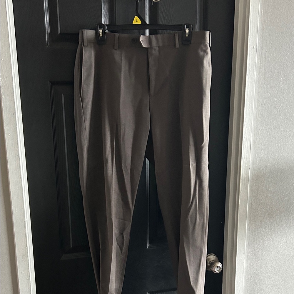 Chaps Men's Dark Brown Dress Pants